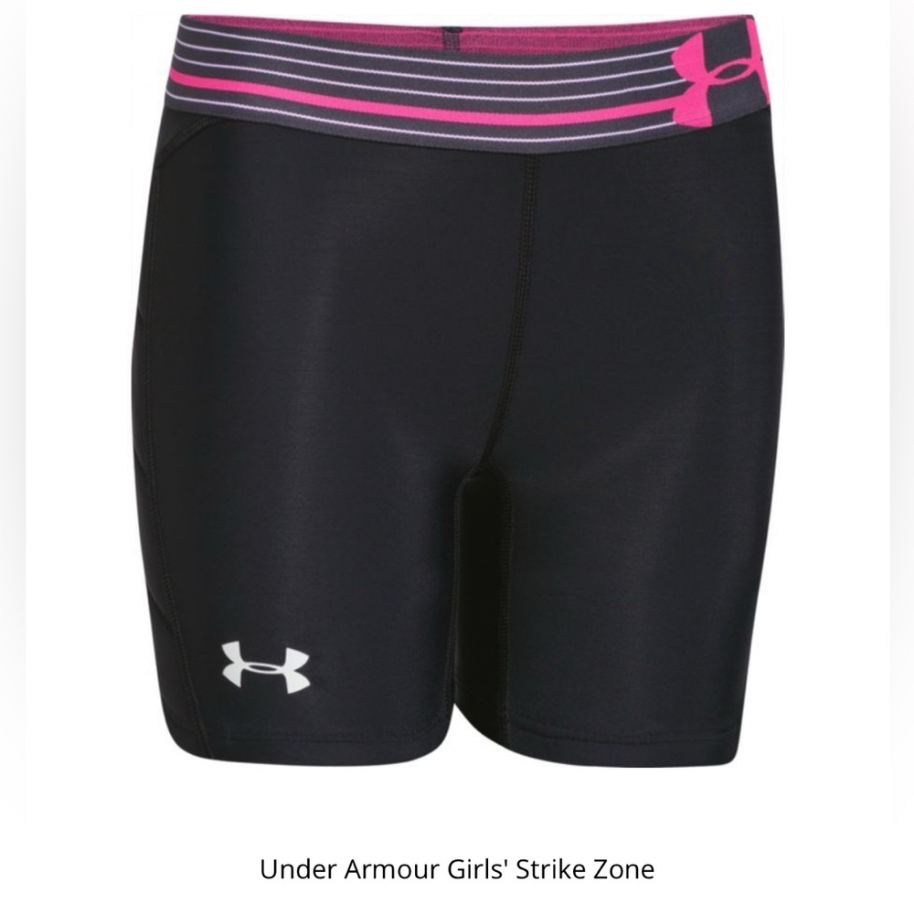 UNDER ARMOUR SOFTBALL STRIKE ZONE HEAT GEAR COMPRESSION WOMENS SLIDING SHORTS L